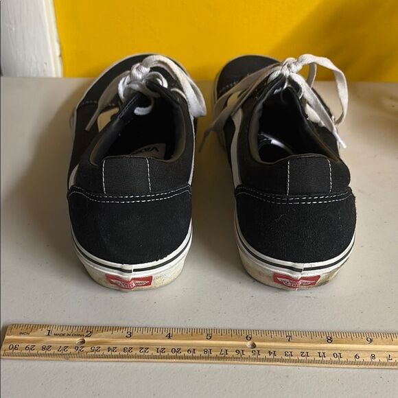 Vans Off the Wall Black and White Low-Top Canvas Sneakers Size 13 - Picture 6 of 13